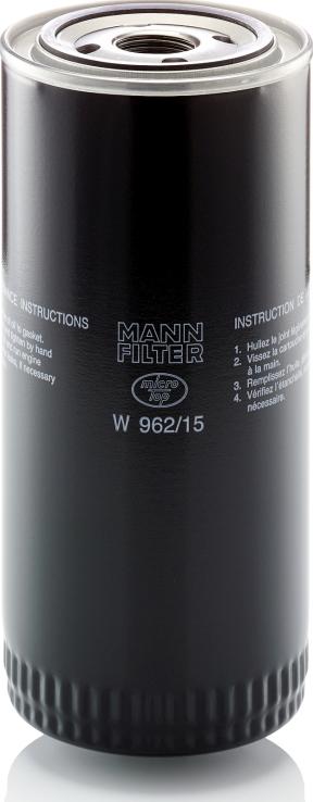 Mann-Filter W 962/15 - Гідрофільтри, автоматична коробка передач autozip.com.ua
