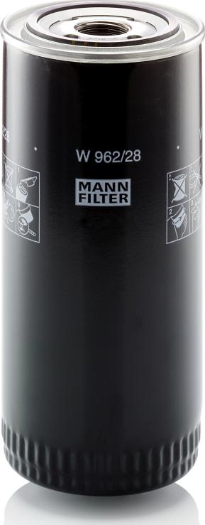 Mann-Filter W 962/28 - Масляний фільтр autozip.com.ua