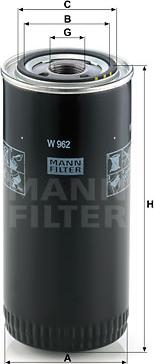 Mann-Filter W 962 - Масляний фільтр autozip.com.ua