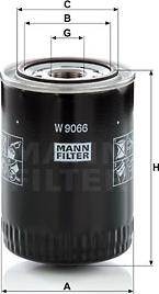 Mann-Filter W 9066 - Фільтр масляний   MITSUBISHI L200 06-15 autozip.com.ua