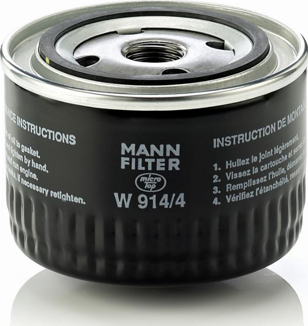 Mann-Filter W 914/4 - Масляний фільтр autozip.com.ua