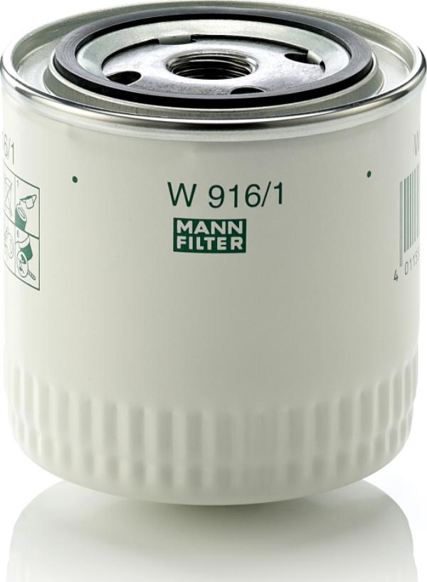Mann-Filter W 916/1 - Масляний фільтр autozip.com.ua