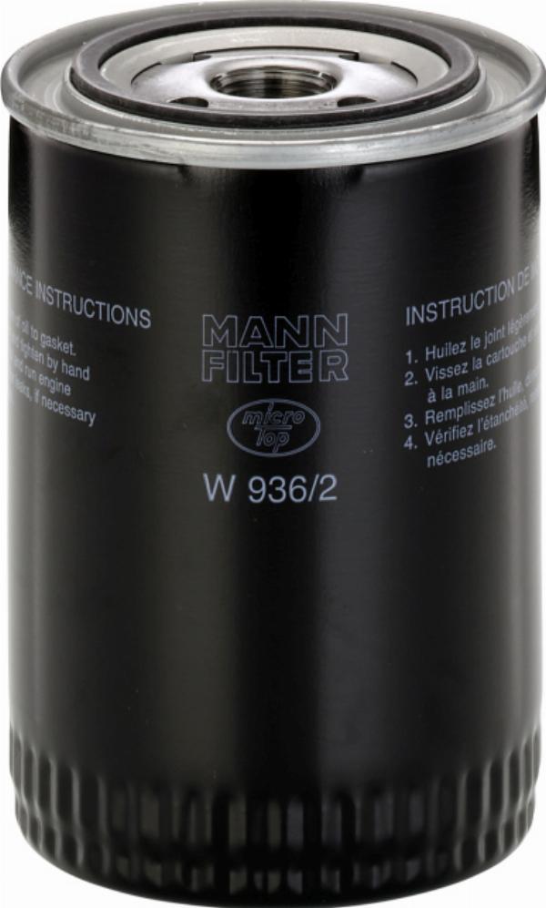 Mann-Filter W 936/2 - Масляний фільтр autozip.com.ua