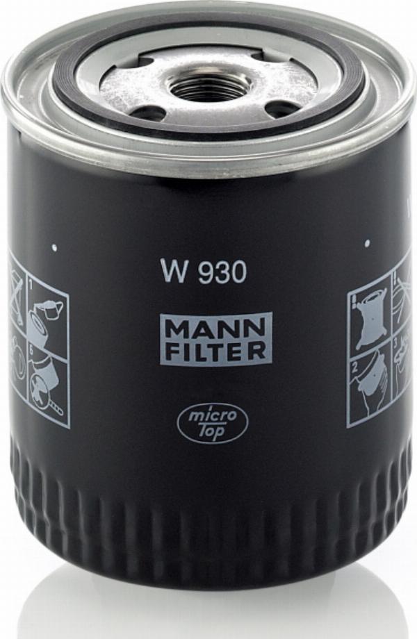 Mann-Filter W 930 - Масляний фільтр autozip.com.ua
