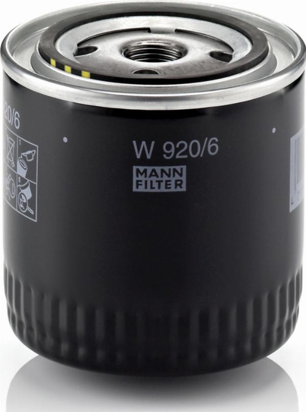 Mann-Filter W 920/6 - Масляний фільтр autozip.com.ua