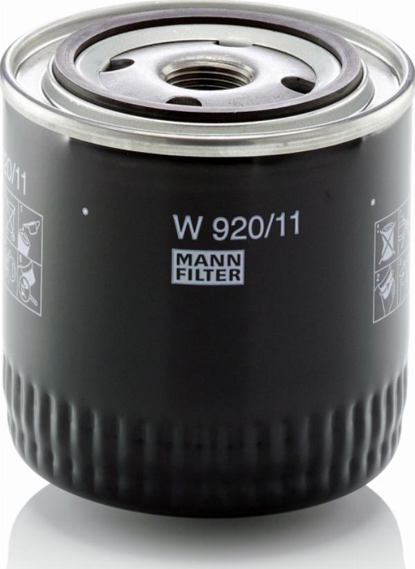 Mann-Filter W 920/11 - Масляний фільтр autozip.com.ua