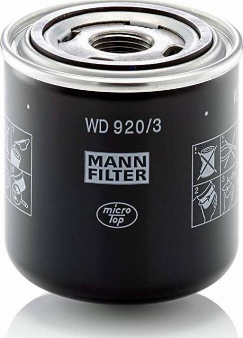 Mann-Filter W 920/3 - Масляний фільтр autozip.com.ua