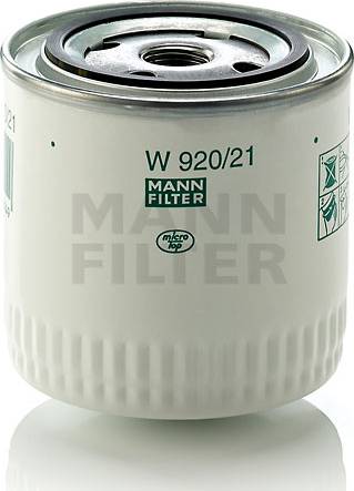 Mann-Filter W 920/21 (10) - Масляний фільтр autozip.com.ua