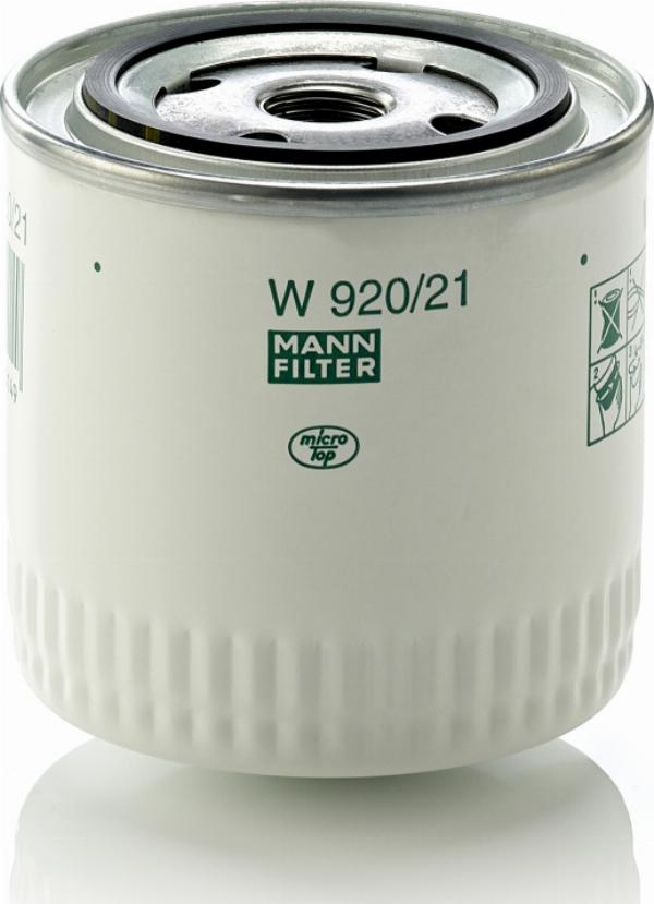 Mann-Filter W 920/21 - Масляний фільтр autozip.com.ua