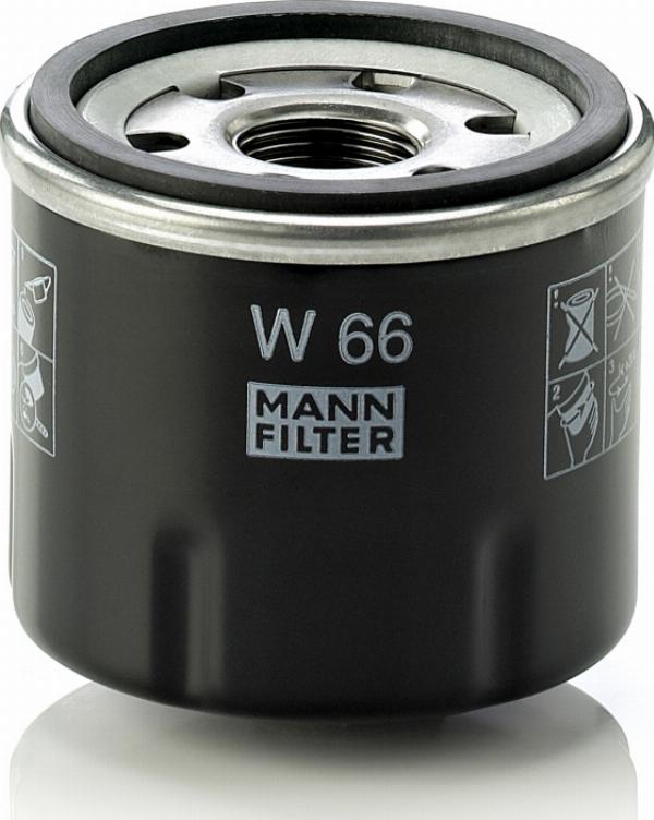 Mann-Filter W 66 - Масляний фільтр autozip.com.ua