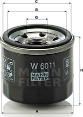 Mann-Filter W 6011 - Масляний фільтр autozip.com.ua