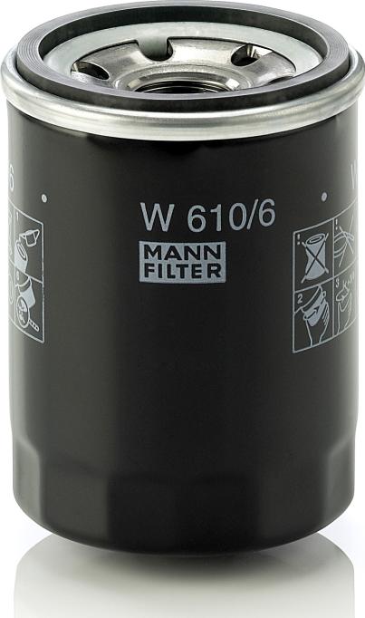 Mann-Filter W 610/6 - Масляний фільтр autozip.com.ua
