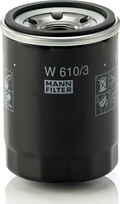 Mann-Filter W 610/3 - Масляний фільтр autozip.com.ua