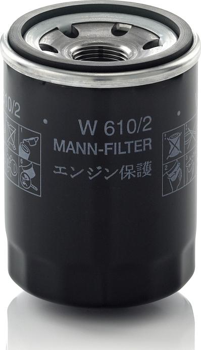 Mann-Filter W 610/2 - Масляний фільтр autozip.com.ua