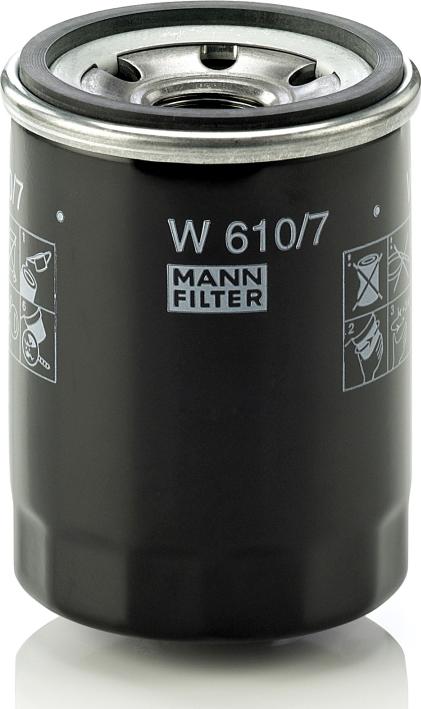 Mann-Filter W 610/7 - Масляний фільтр autozip.com.ua