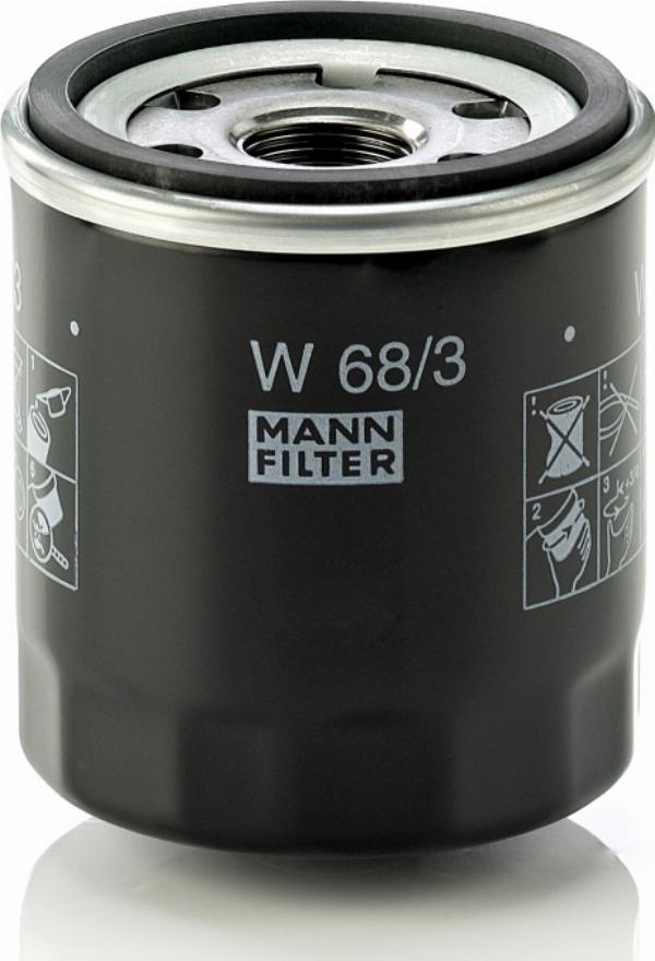 Mann-Filter W 68/3 - Масляний фільтр autozip.com.ua