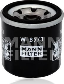 Mann-Filter W 67/3 - Масляний фільтр autozip.com.ua