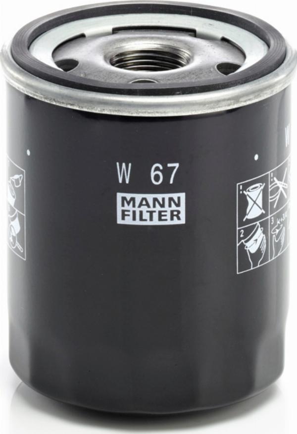 Mann-Filter W 67 - Масляний фільтр autozip.com.ua