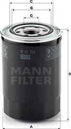 Mann-Filter W 10 703 - Масляний фільтр autozip.com.ua