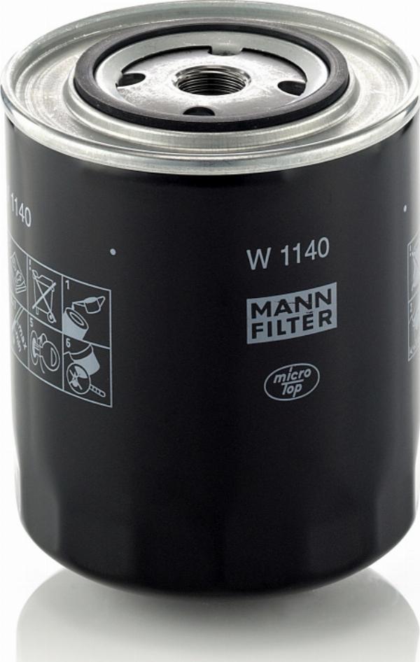 Mann-Filter W 1140 - Масляний фільтр autozip.com.ua