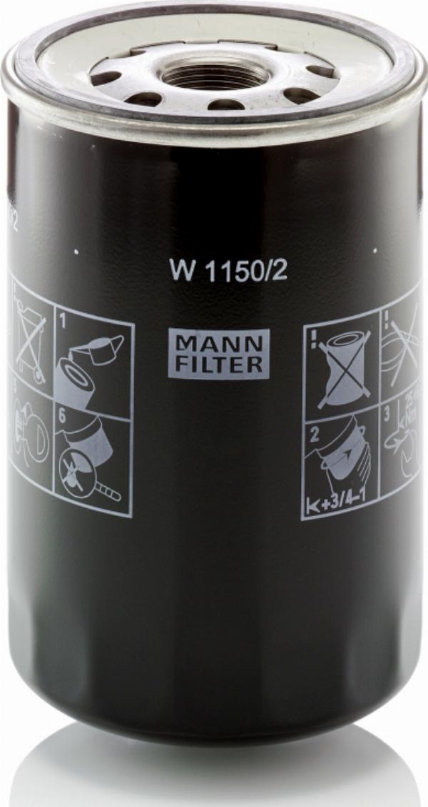 Mann-Filter W 1150/2 - Масляний фільтр autozip.com.ua