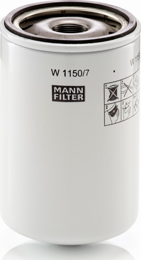 Mann-Filter W 1150/7 - Масляний фільтр autozip.com.ua