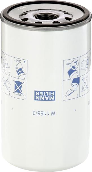 Mann-Filter W 1168/3 - Масляний фільтр autozip.com.ua