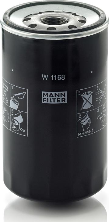 Mann-Filter W 1168 - Масляний фільтр autozip.com.ua