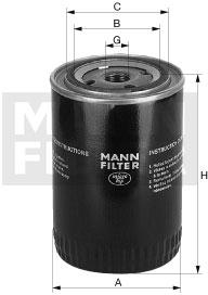 Mann-Filter WP 12 120 - Масляний фільтр autozip.com.ua