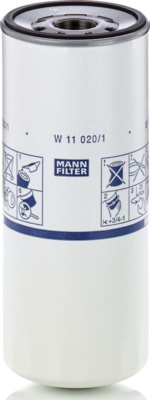 Mann-Filter W 11 020/1 - Масляний фільтр autozip.com.ua