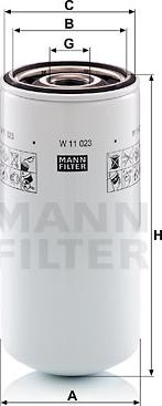 Mann-Filter W 11 023 - Масляний фільтр autozip.com.ua