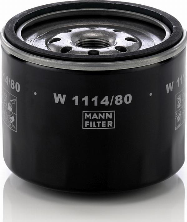 Mann-Filter W 1114/80 - Масляний фільтр autozip.com.ua