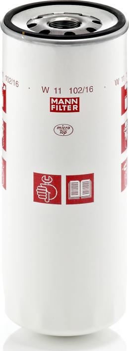 Mann-Filter W 11 102/16 - Масляний фільтр autozip.com.ua