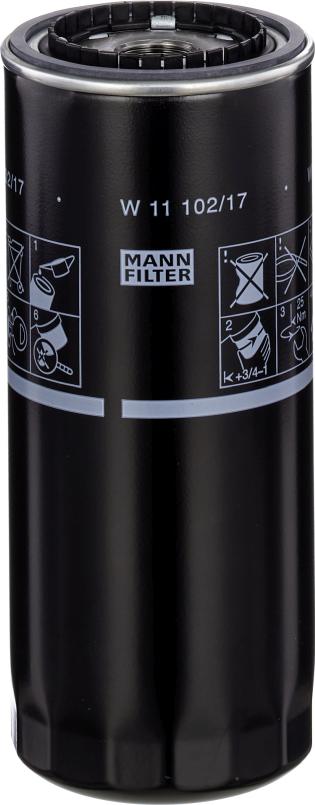 Mann-Filter W 11 102/17 - Масляний фільтр autozip.com.ua