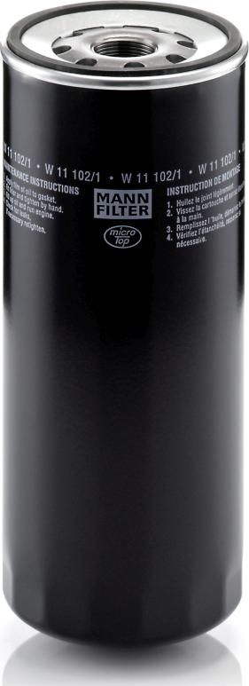 Mann-Filter W 11 102/1 - Масляний фільтр autozip.com.ua