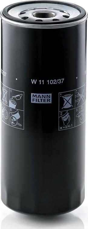 Mann-Filter W 11 102/37 - Масляний фільтр autozip.com.ua