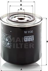 Mann-Filter W 1130 - Масляний фільтр autozip.com.ua