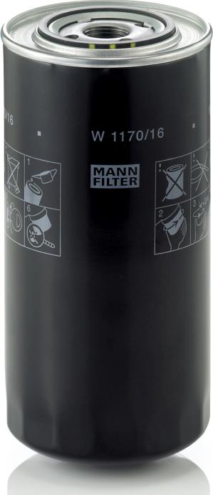 Mann-Filter W 1170/16 - Масляний фільтр autozip.com.ua