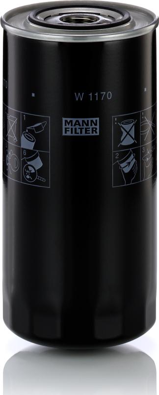 Mann-Filter W 1170 - Масляний фільтр autozip.com.ua