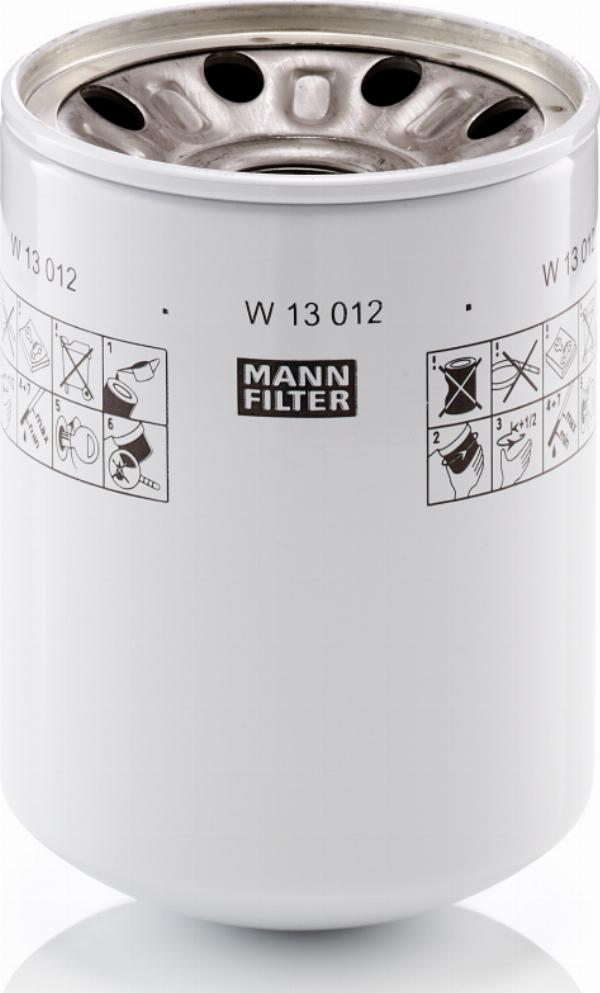 Mann-Filter W 13 012 - Фільтр, Гідравлічна система приводу робочого устаткування autozip.com.ua