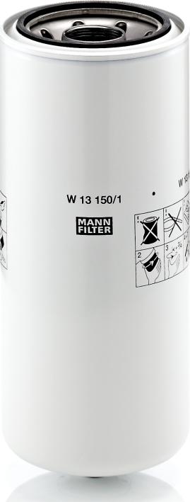 Mann-Filter W 13 150/1 - Масляний фільтр autozip.com.ua