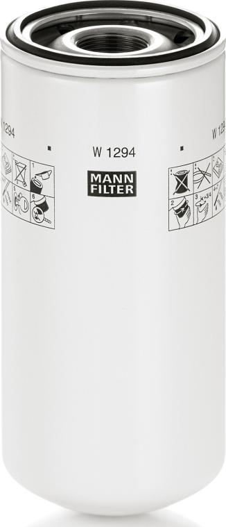 Mann-Filter W 1294 - Масляний фільтр autozip.com.ua