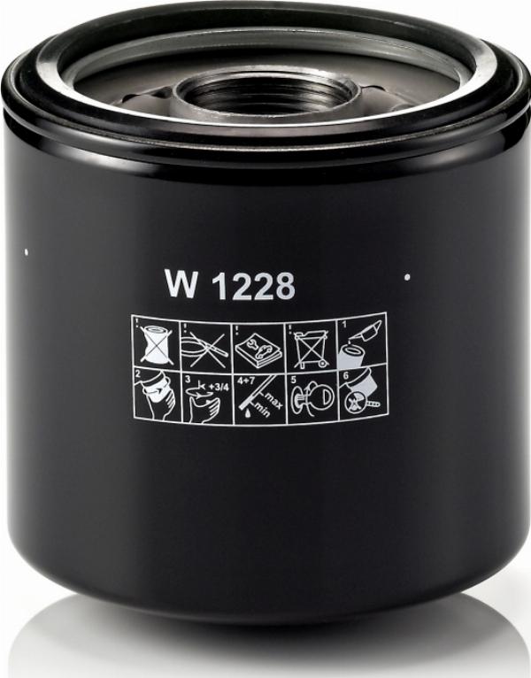 Mann-Filter W 1228 - Масляний фільтр autozip.com.ua