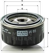 Mann-Filter W 85 - Масляний фільтр autozip.com.ua