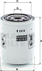 Mann-Filter W 8010 - Масляний фільтр autozip.com.ua