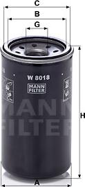 Mann-Filter W 8018 - Масляний фільтр autozip.com.ua