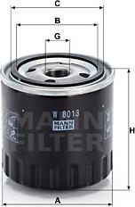 Mann-Filter W 8013 - Масляний фільтр autozip.com.ua