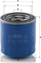 Mann-Filter W 8017 - Масляний фільтр autozip.com.ua