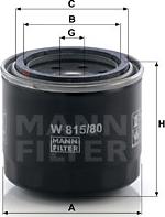 Mann-Filter W 815/80 - Масляний фільтр autozip.com.ua