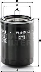 Mann-Filter W 815/82 - Масляний фільтр autozip.com.ua